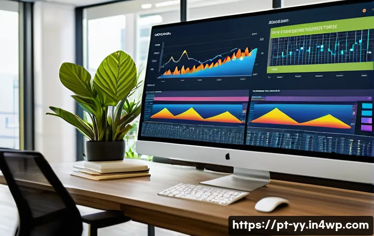 데이터 시각화 플랫폼 선택 시 고려사항 - A modern office setting with a diverse Brazilian data analytics team collaborating around a large to...