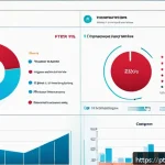Home 21 정보 시각화에서의 인터랙션 디자인 원칙 - A modern, sleek dashboard interface displayed on a widescreen monitor in a bright office environment...