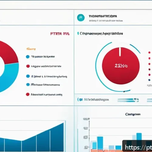 Home 33 정보 시각화에서의 인터랙션 디자인 원칙 - A modern, sleek dashboard interface displayed on a widescreen monitor in a bright office environment...