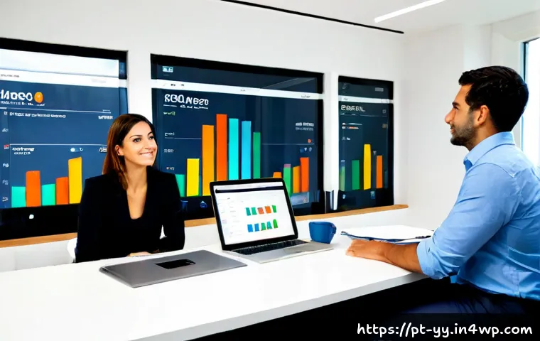 Home 17 비즈니스 인사이트 강화를 위한 정보 시각화 가이드 - Photorealistic modern business workspace in São Paulo, Brazil, diverse Portuguese-speaking business ...